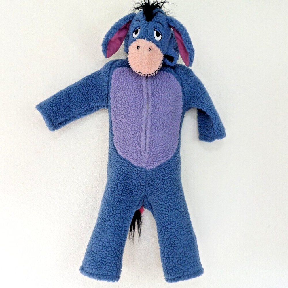 "DISNEY" EEYORE WINNIE THE POOH PLUSH WARM JUMPSUIT BABY COSTUME SIZE 12-18 MO